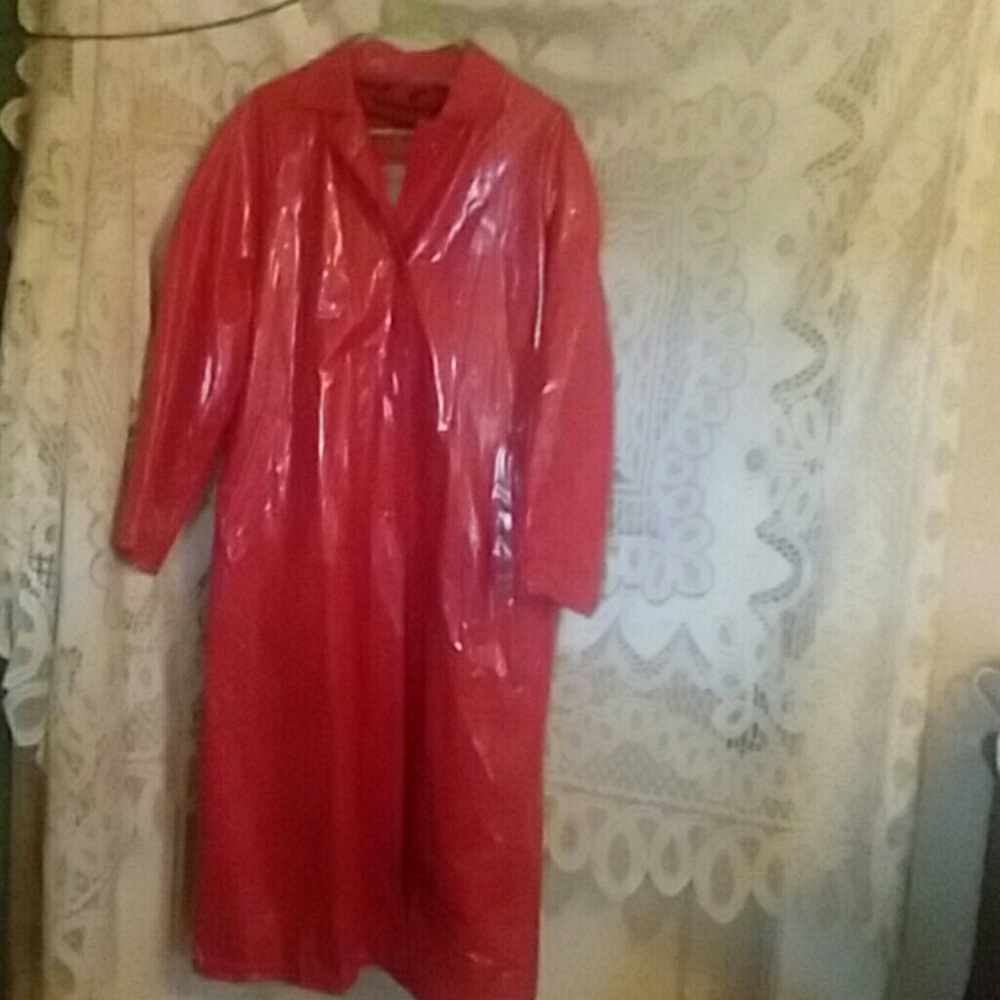 RED RAIN/ALL WEATHER COAT